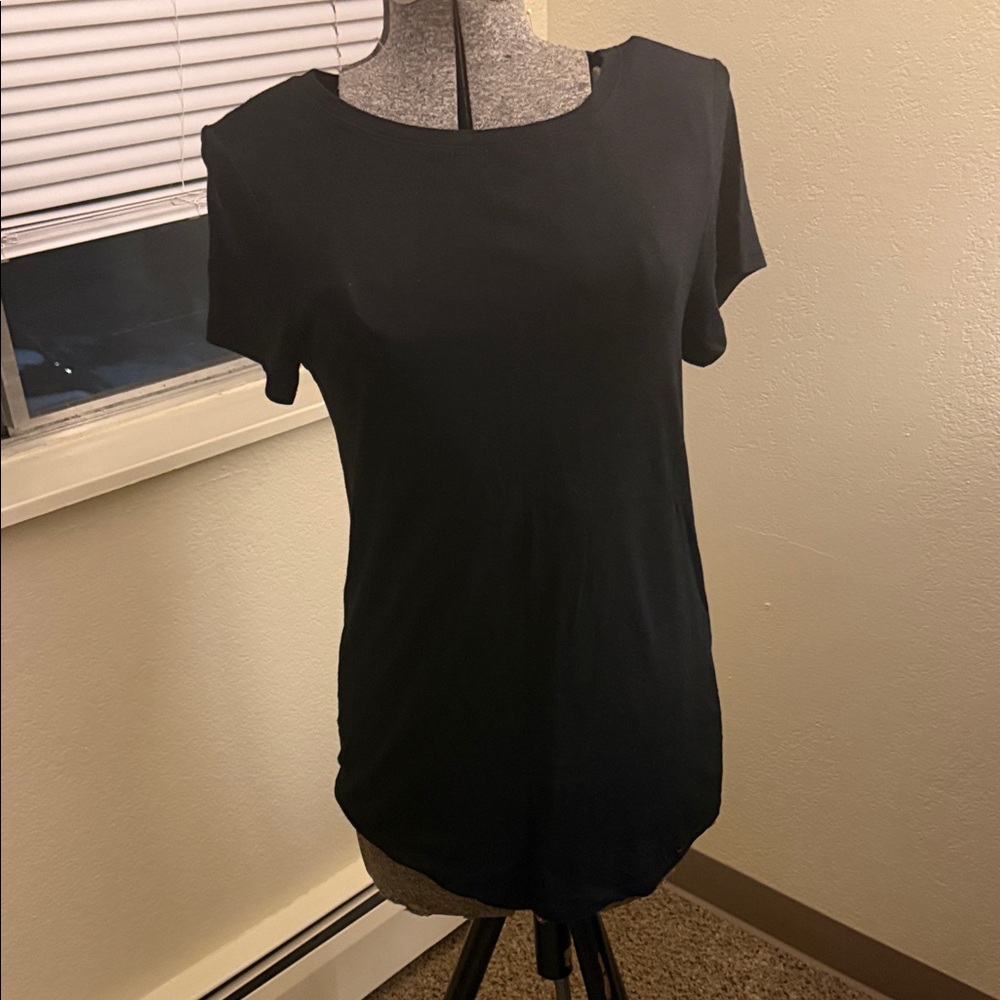 Maternity Black Short Sleeve Women's Tee